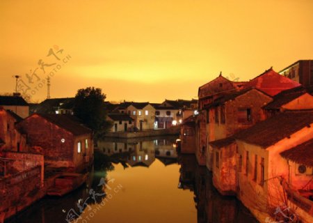 同里古镇夜景图片