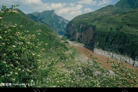 峡谷河流图片
