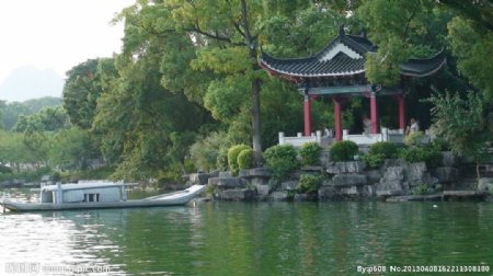 桂林榕湖公园图片