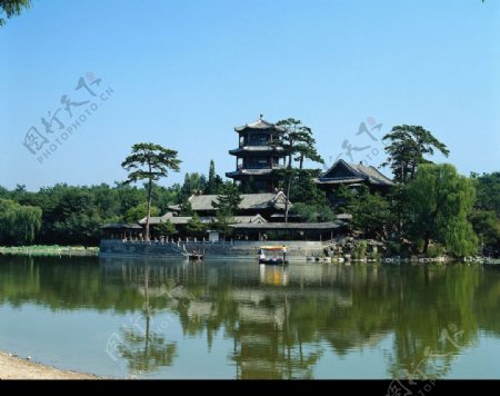杭州美丽湖景图片
