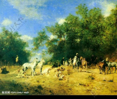 十九世纪欧洲绘画西方绘画油画图片