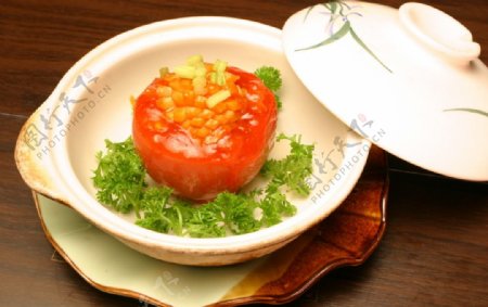 原汁西红柿焗极品鲍鱼图片
