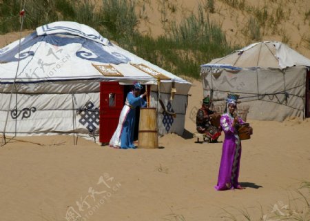 蒙古族居民图片