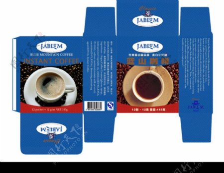 极品蓝山咖啡包装图片