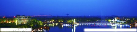 淀山湖之夜图片