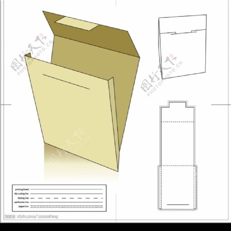 包装盒结构图图片