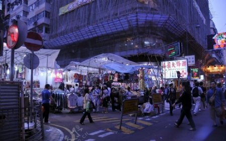 香港集市街头图片