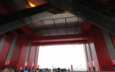 上海世博会中国馆红色大厅图片