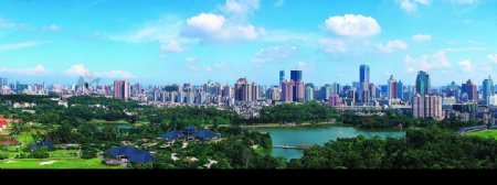 广州全景之绿色广州城图片
