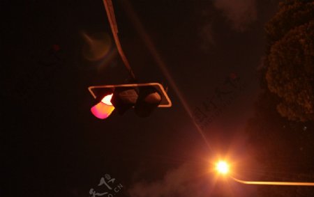 上海夜景路灯图片