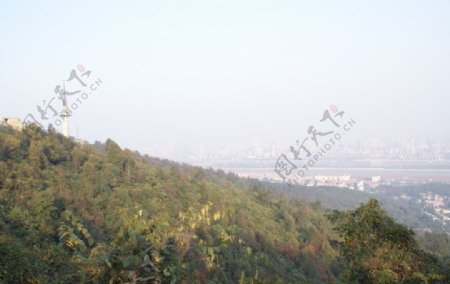 长沙岳麓山瞭望图片