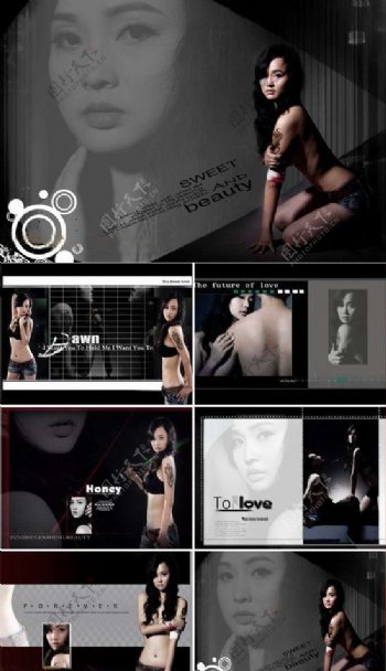 女性魅力写真模板魅影2010薇语柔情系列不包含人物图片