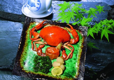 日本料理北海道大闸蟹图片
