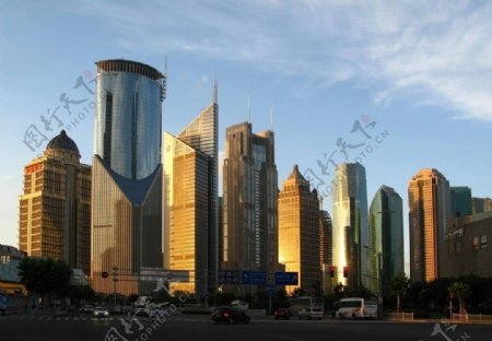 上海陆家嘴金融贸易区街景图片