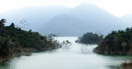 海南榆亚中线沿途景观小妹水库图片