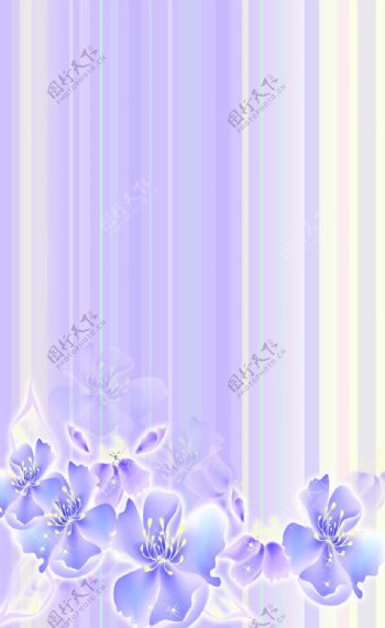 紫色竖条花移门图片