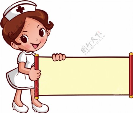 卡通护士图片