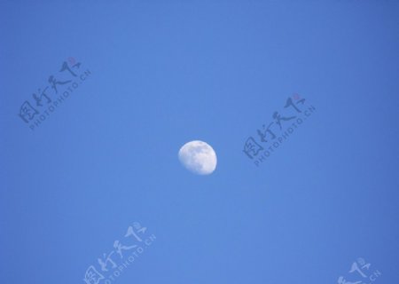 白天的月亮图片