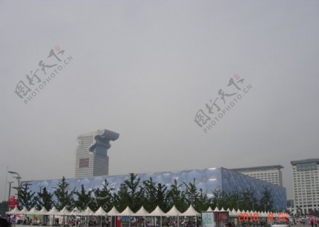 北京水立方迷人图片