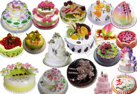 生日蛋糕寿桃婚礼蛋糕图片