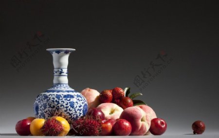 水果花瓶图片