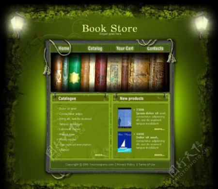 书店网页图片