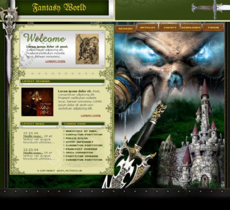 游戏网站模版分层源文件图片