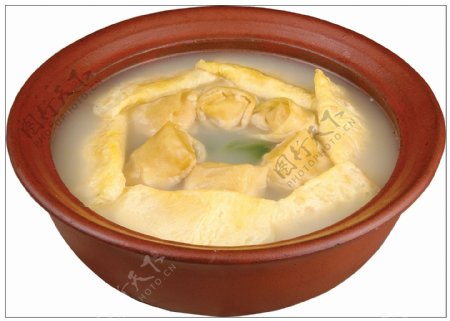 蛋饺百叶砂锅图片