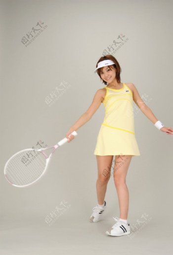 网球美少女图片