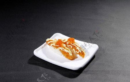 吉列炸虾寿司图片