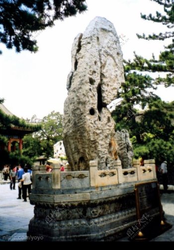 颐和园寿星石图片