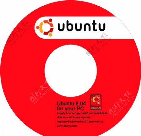 光盘封面Ubuntu图片