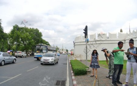 曼谷大皇宫墙外图片