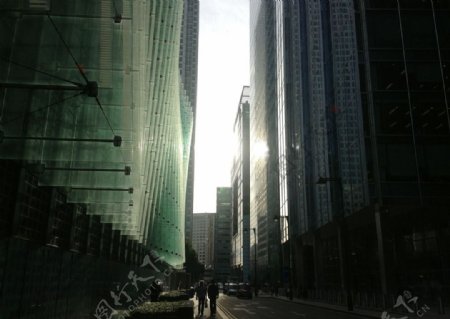 商务金融街图片