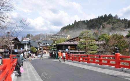 日本高山市山镇图片