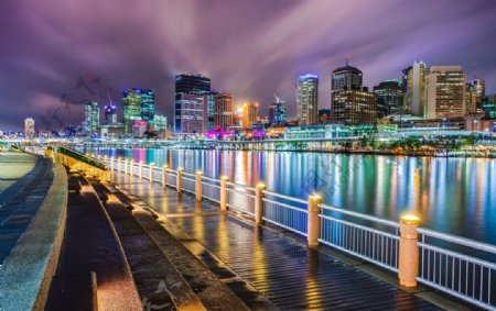 澳大利亚布里斯班夜景图片