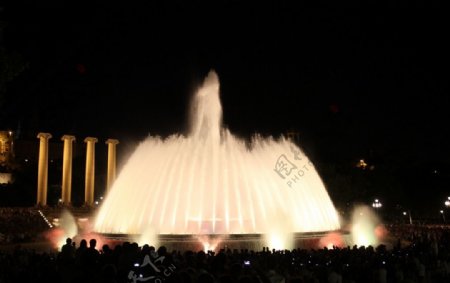 巴塞罗那音乐喷泉图片