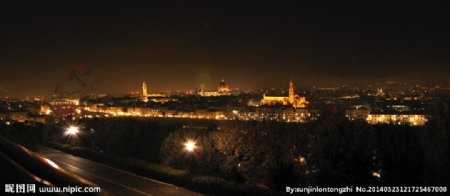 佛罗伦萨夜景图片