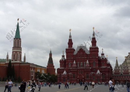 俄罗斯红场景观图片