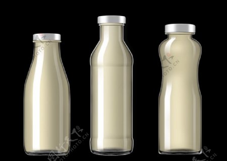 玻璃瓶透明瓶奶瓶图片