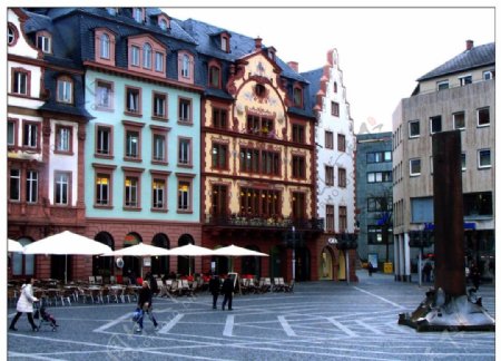 德国汉堡小街街景图片