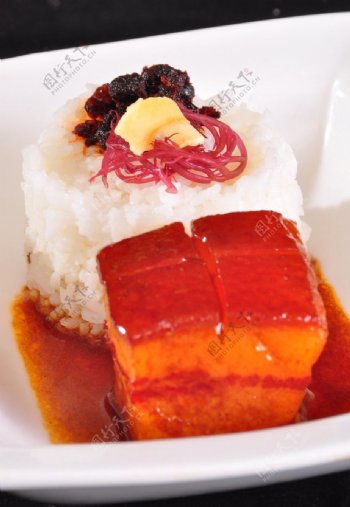 迷你红烧肉米饭图片