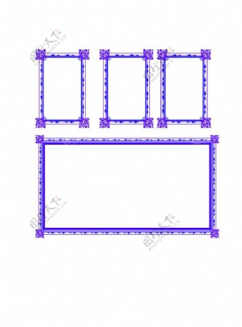 典雅紫色相框图片
