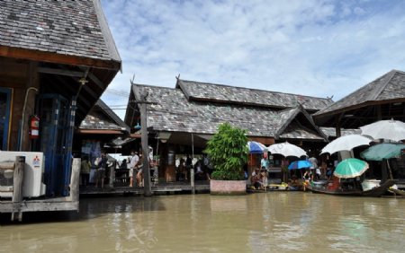 泰国水上市场图片