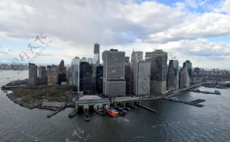 俯瞰纽约曼哈顿图片