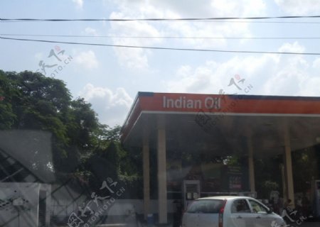 印度加油站图片