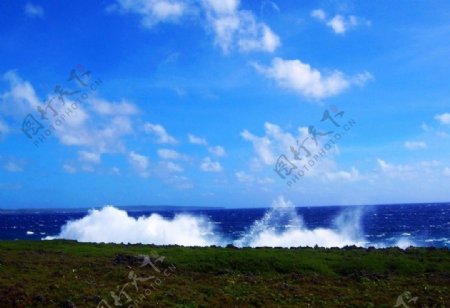 塞班岛喷水海岸图片