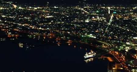 函馆夜景图片