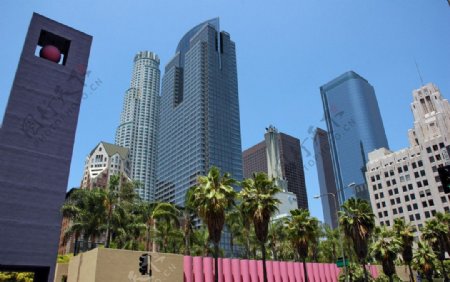洛杉矶金融区漂亮的楼宇建筑图片