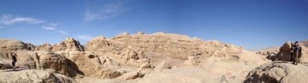 约旦佩特拉古城附近的沙漠图片